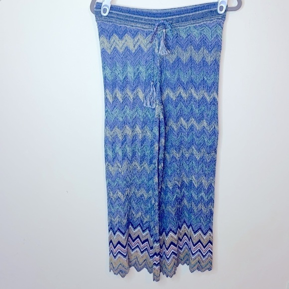 2PC Urban Outfitters Rare Two-Piece Set Chevron Knitted Y2K High Rise Flare - Picture 4 of 8